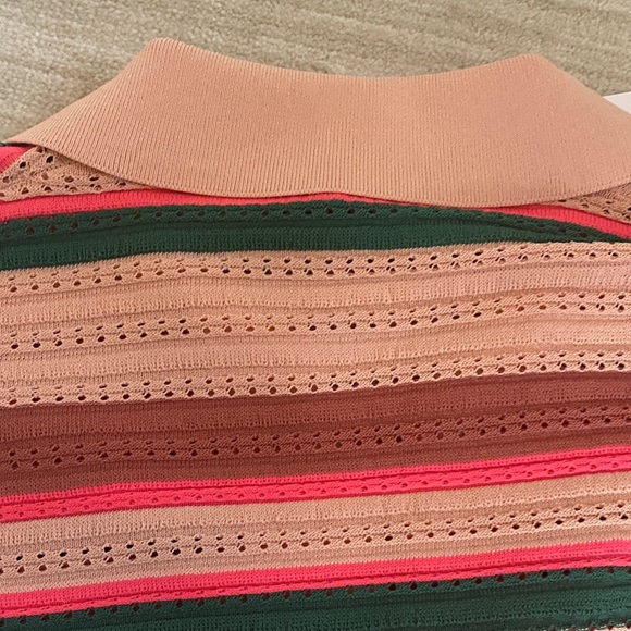 Essentiel Antwerp Multicolor Striped Sleeveless Blouse - Picture 7 of 8